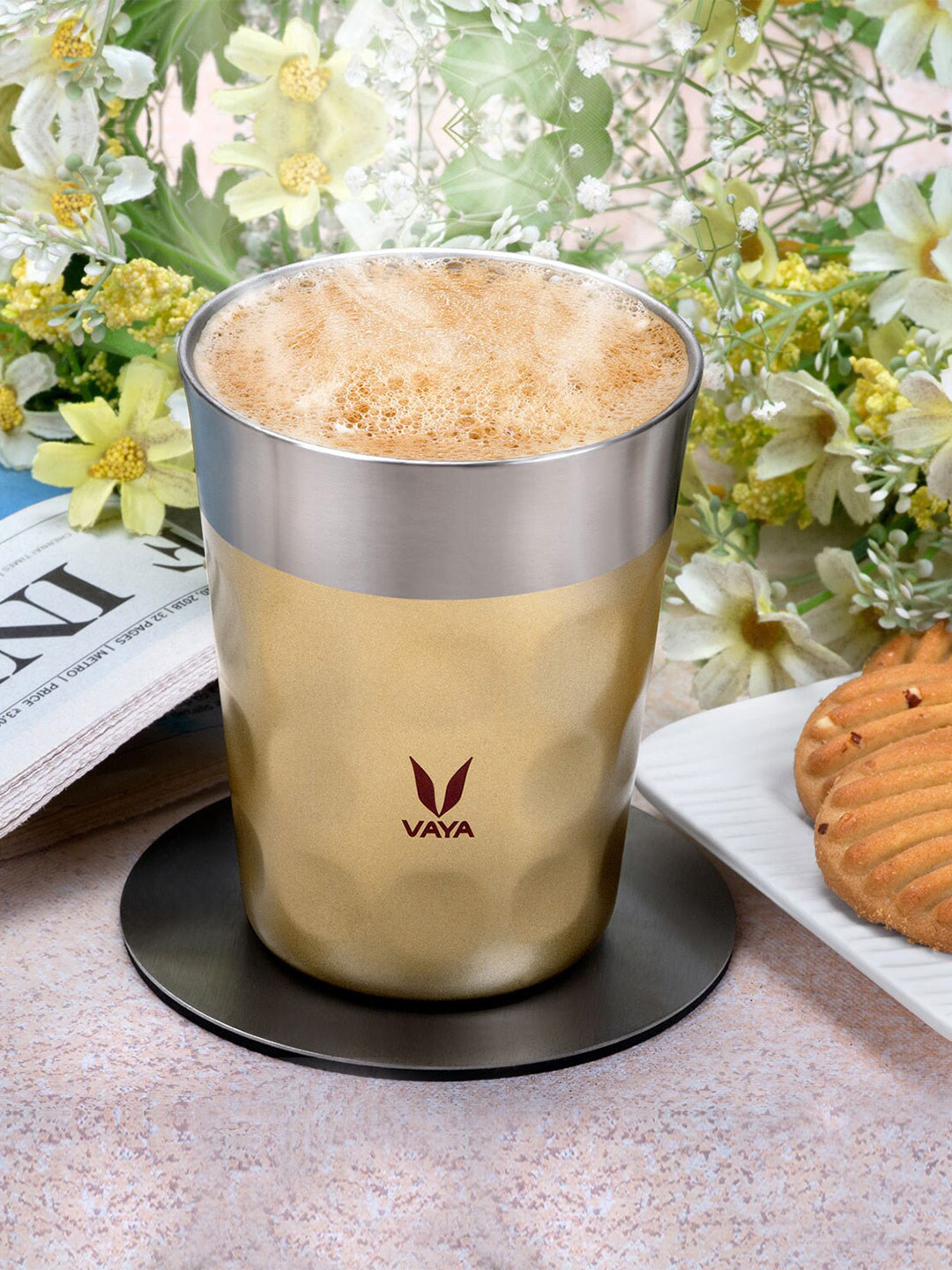

Vaya PopCup Gold-Toned Vacuum Insulated Stainless Steel Tumbler 250 ml