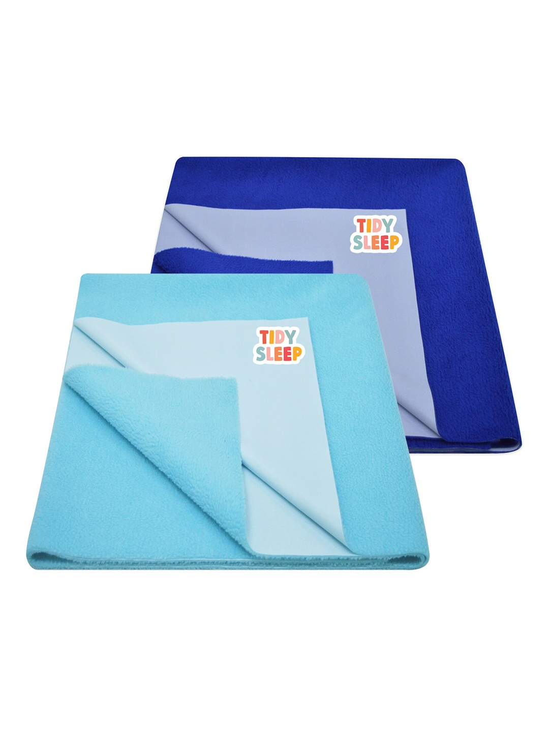 

TIDY SLEEP Kids Set Of 2 Blue Water Proof Mattress Protector