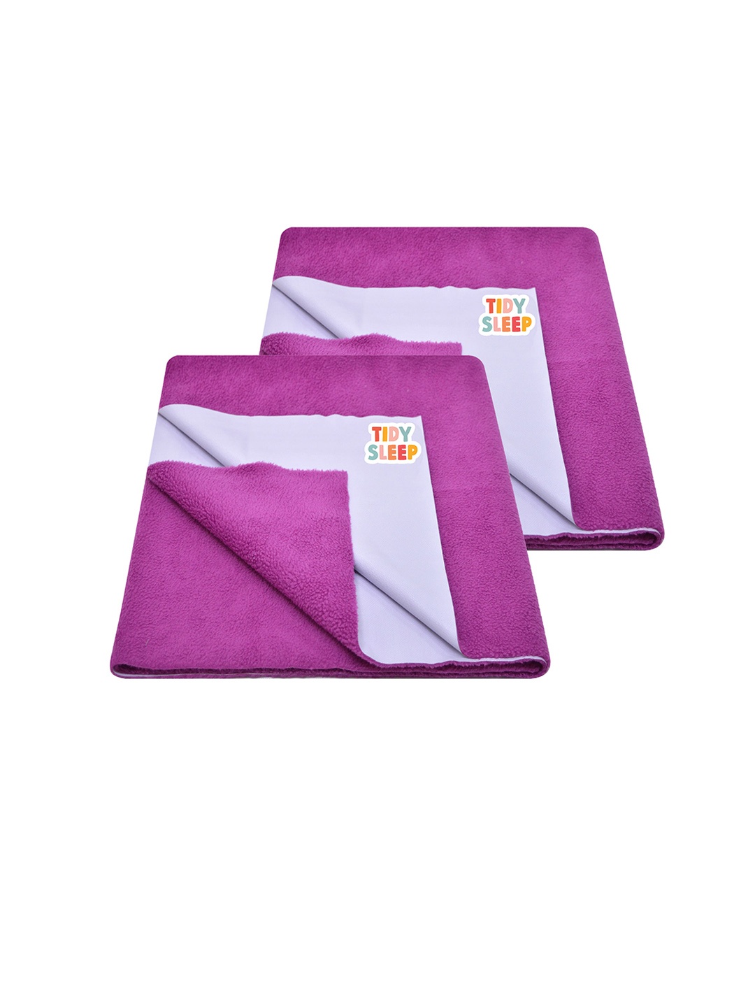 

TIDY SLEEP Kids Set Of 2 Violet Water Proof Mattress Protector