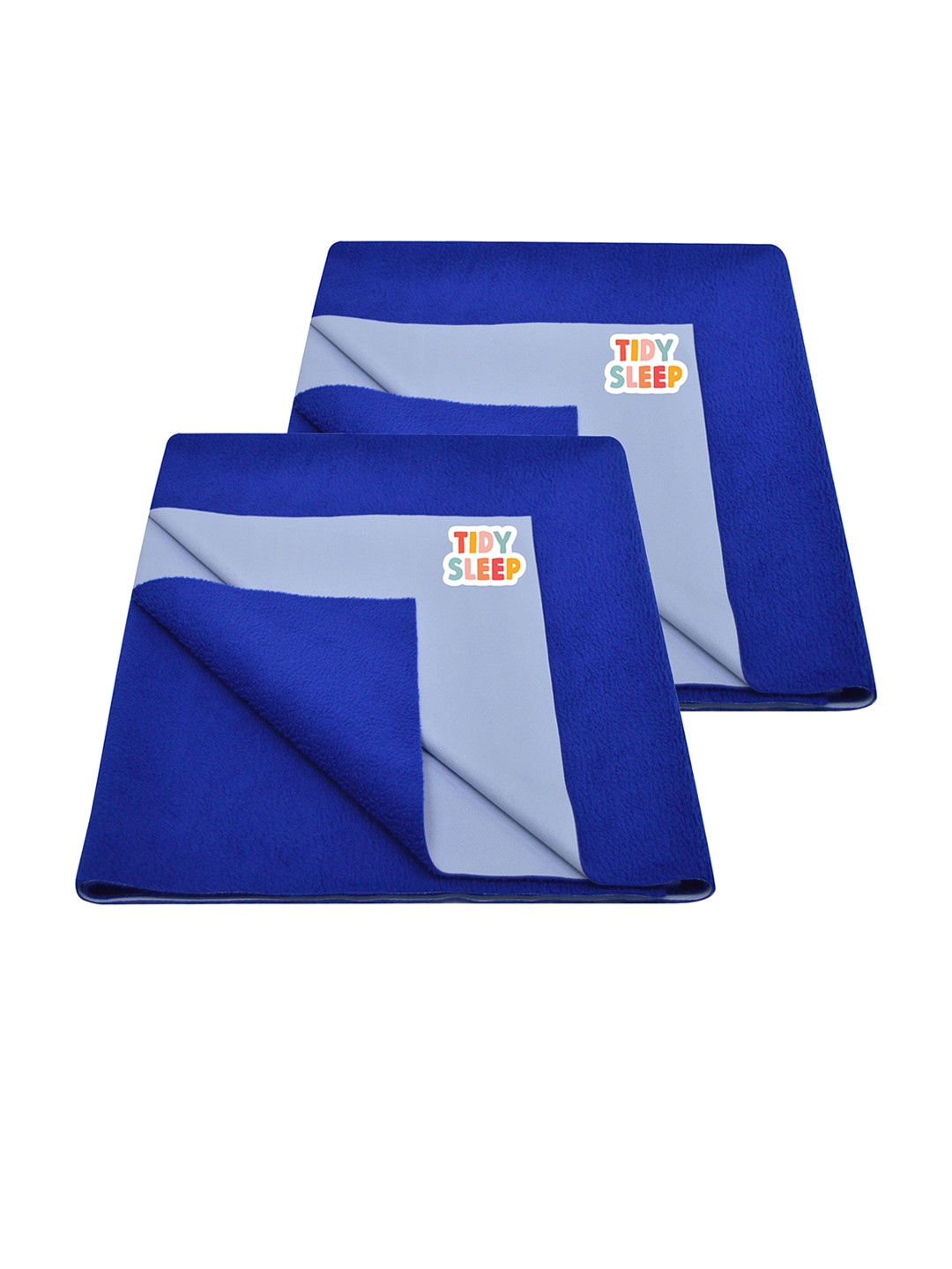 

TIDY SLEEP Kids Set Of 2 Blue Water Proof Mattress Protector