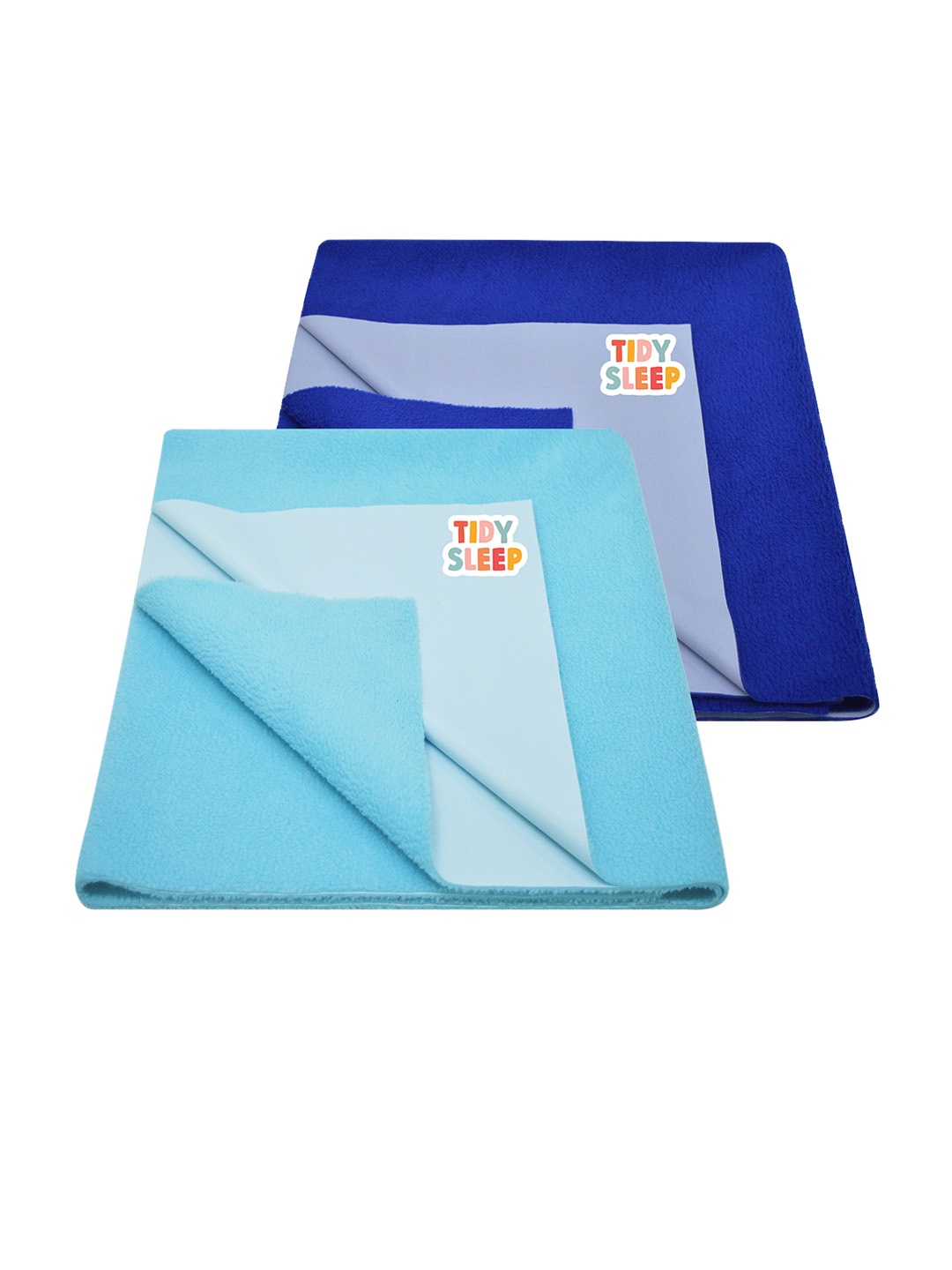 

TIDY SLEEP Kids Set Of 2 Blue Water Proof Mattress Protector