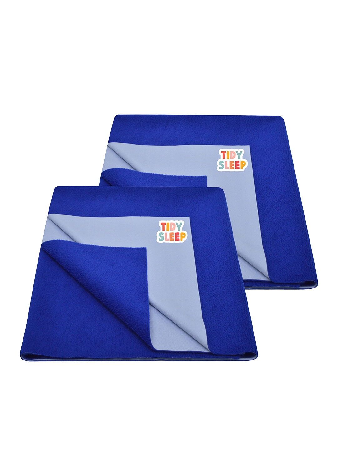 

TIDY SLEEP Kids Set Of 2 Blue Water Proof Mattress Protector