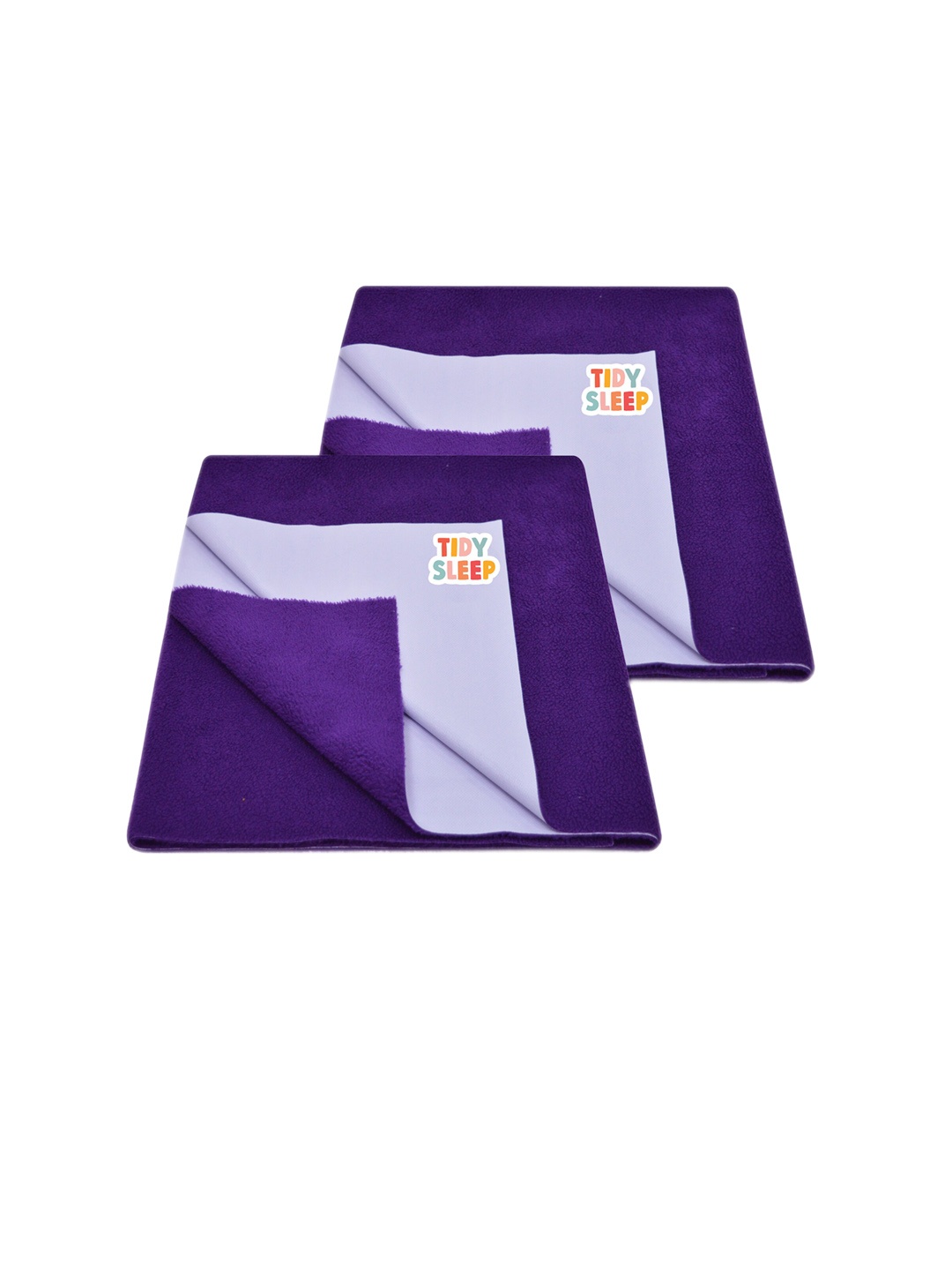 

TIDY SLEEP Kids Set Of 2 Violet Water Proof Mattress Protector