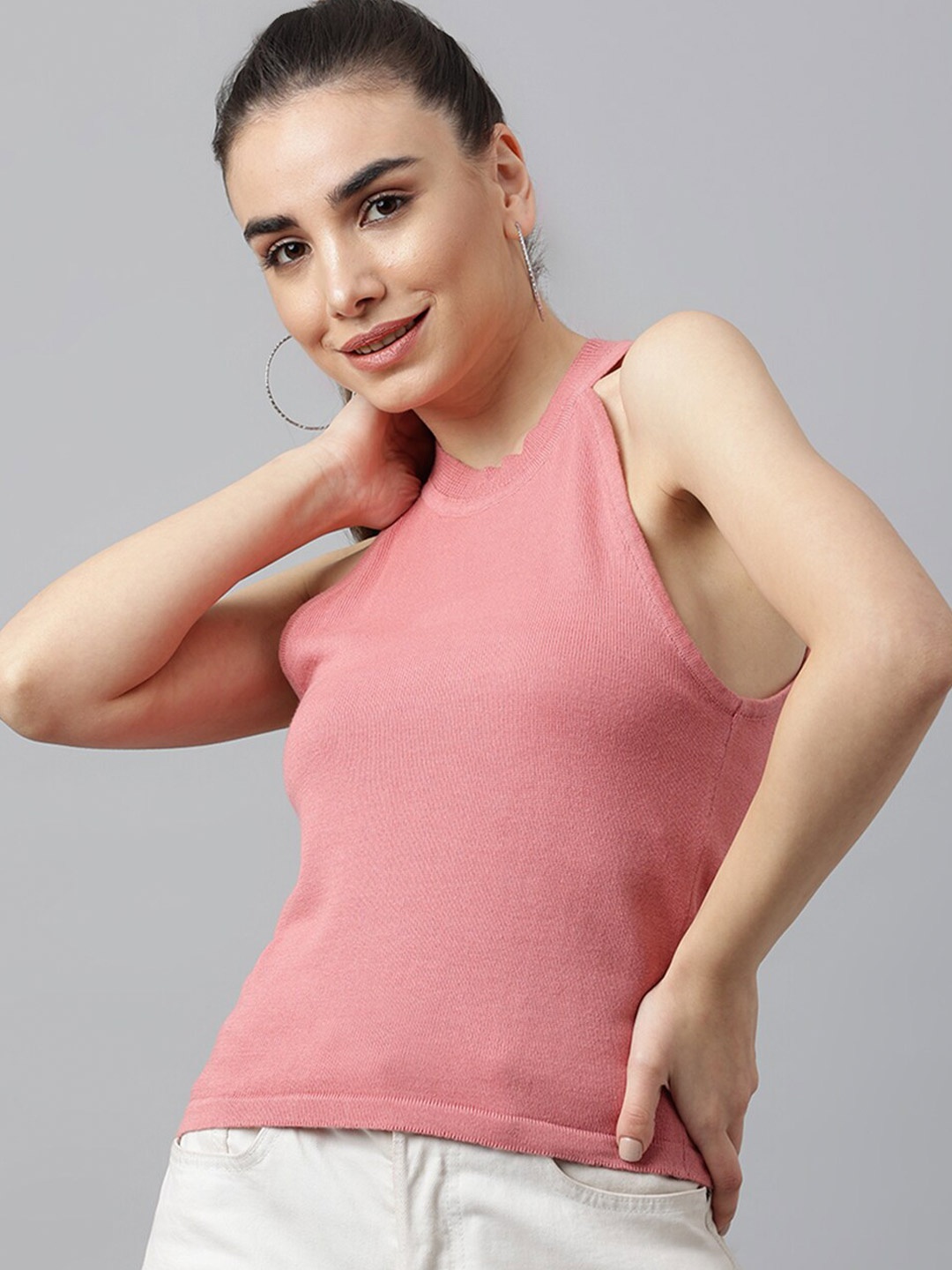 

Pritla Pink Organic Cotton Tank Top