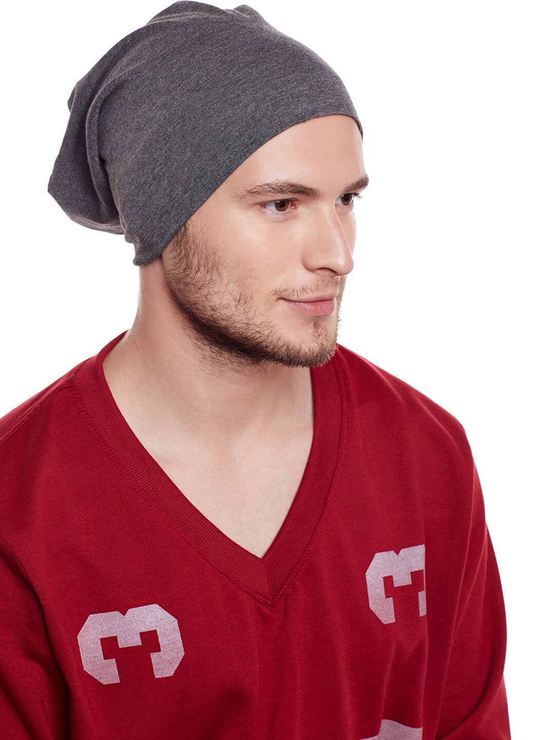 

VIMAL JONNEY Men Grey Beanie