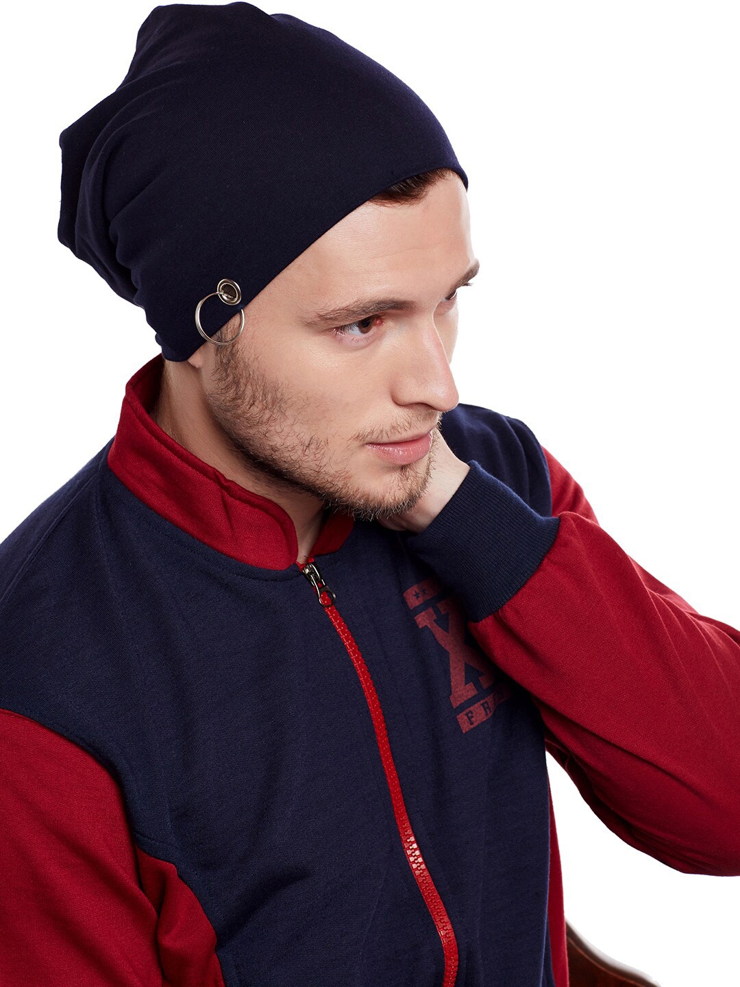 

VIMAL JONNEY Men Navy Blue Beanie