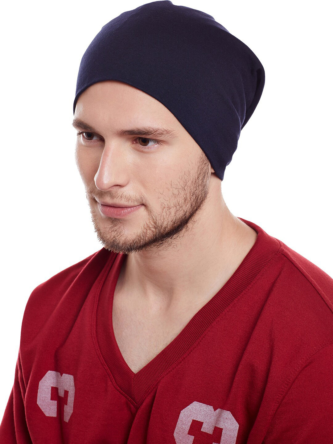 

VIMAL JONNEY Men Navy Blue Beanie