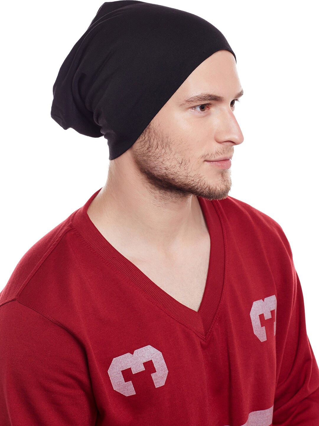 

VIMAL JONNEY Men Black Beanie