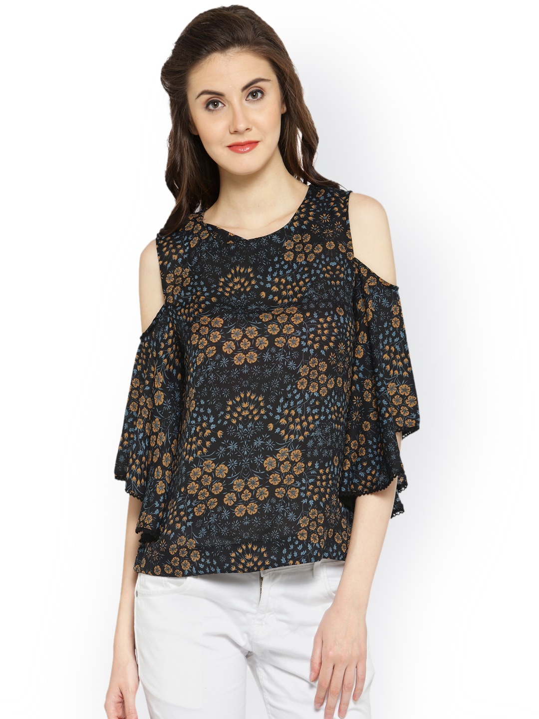 

Gipsy Women Black Printed Top