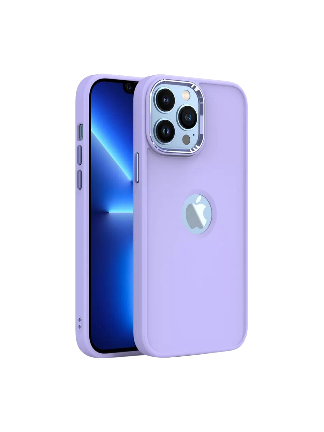 

Karwan Purple Solid Silicone iPhone 13 Pro Back Case