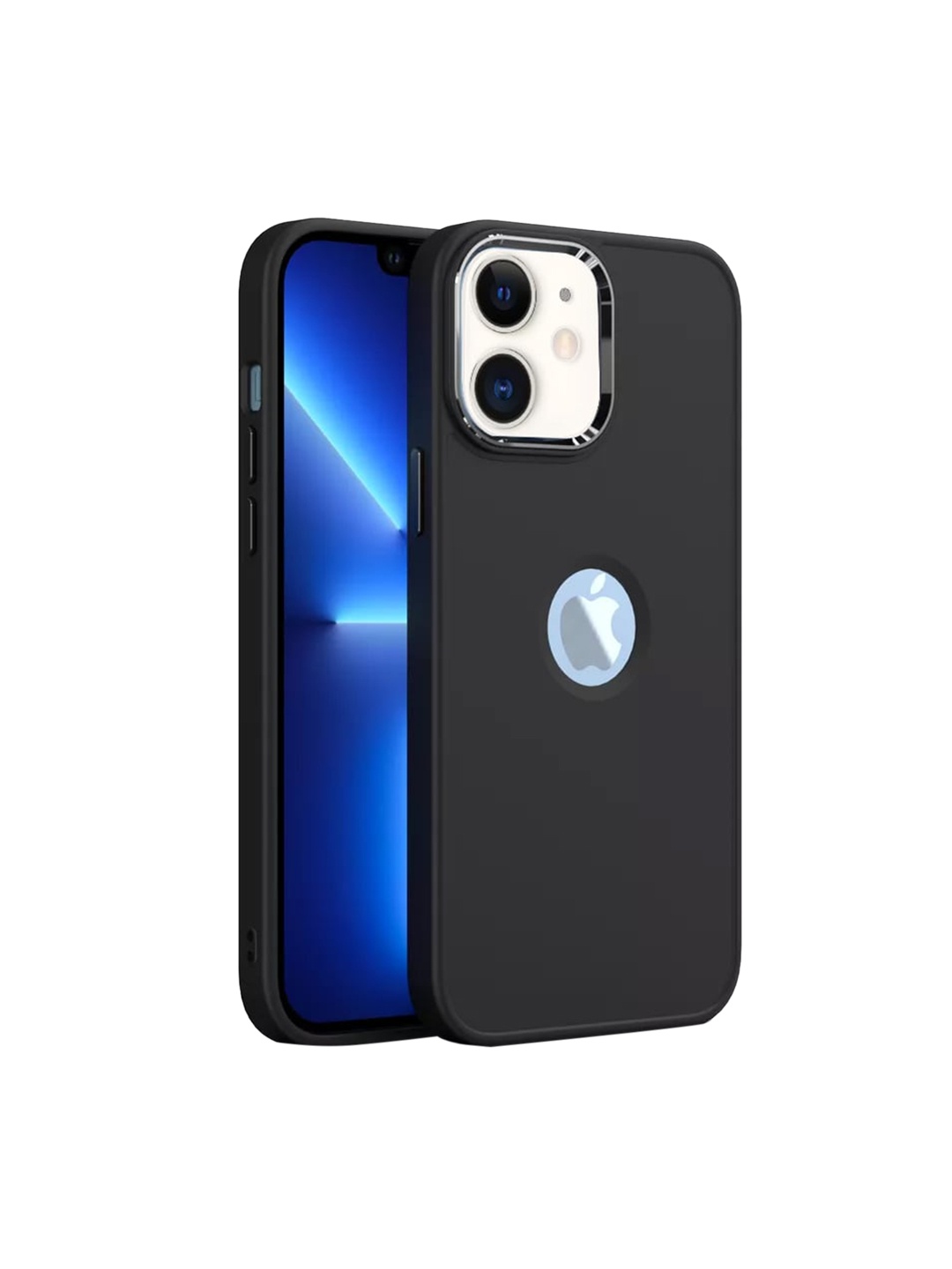 

Karwan Black Solid iPhone 12 Phone Back Cover