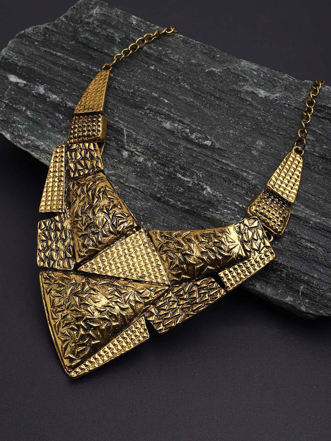 

SOHI Women Gold-Plated Gold-Toned Necklace
