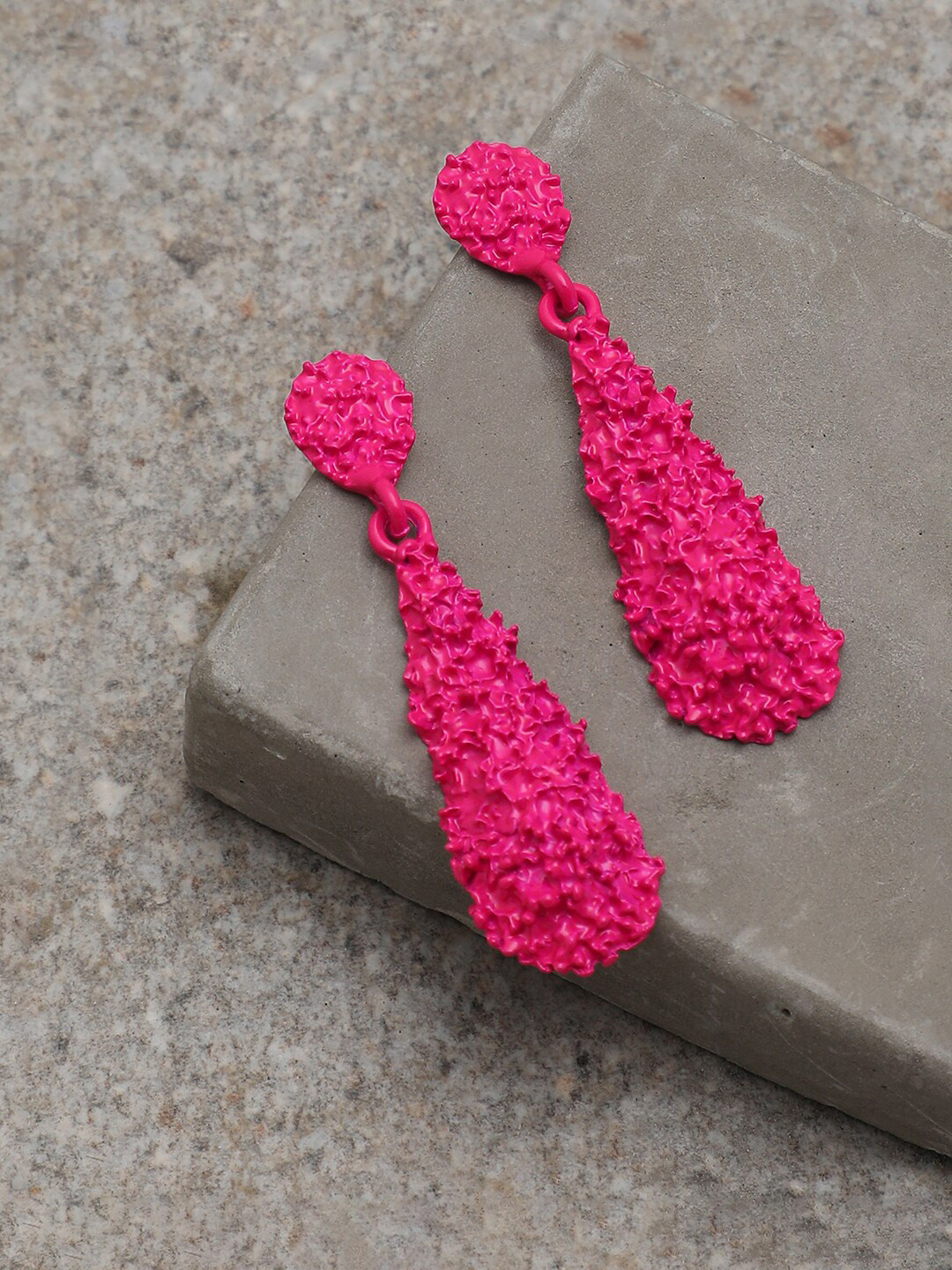 

SOHI Women Pink Drop Earrings