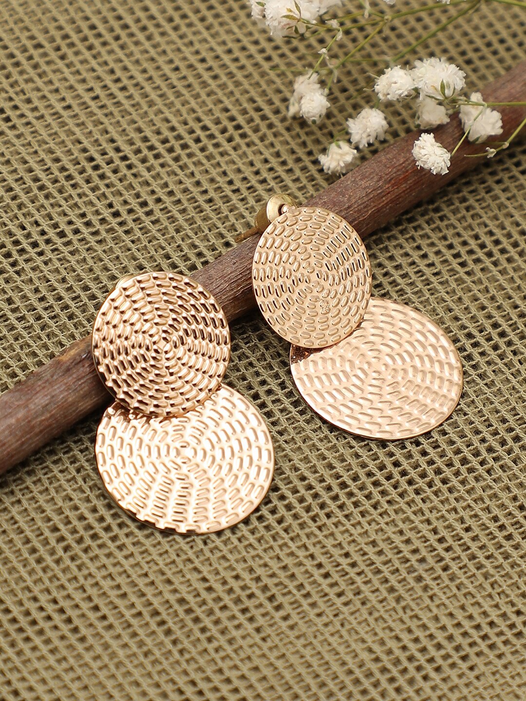 

SOHI Women Gold Plated Drop Earrings
