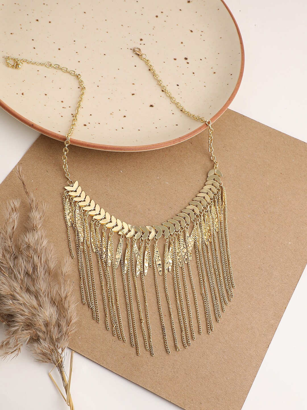 

SOHI Women Gold-Plated Necklace