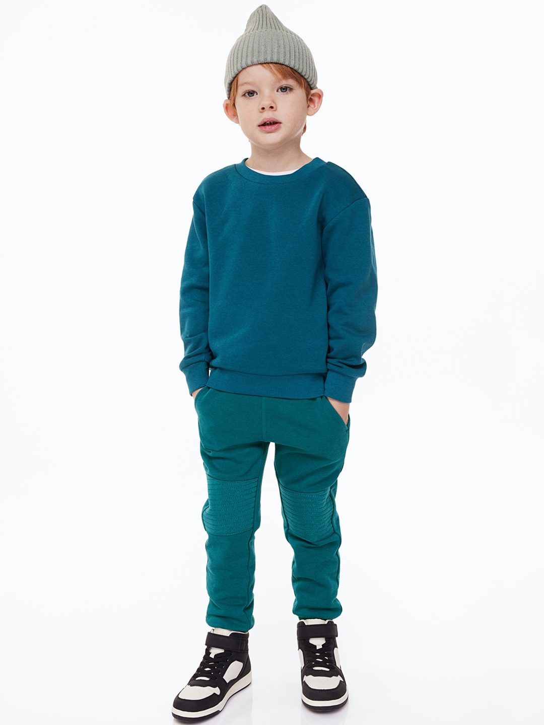 

H&M Boys Turquoise Sweatpants, Turquoise blue