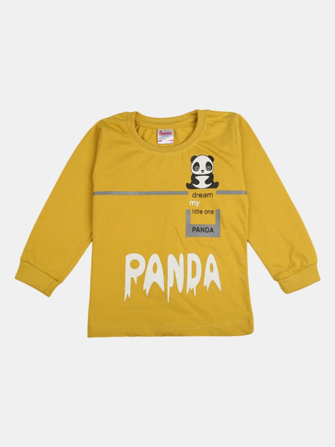 

V-Mart Girls Yellow & Black Printed Night suit
