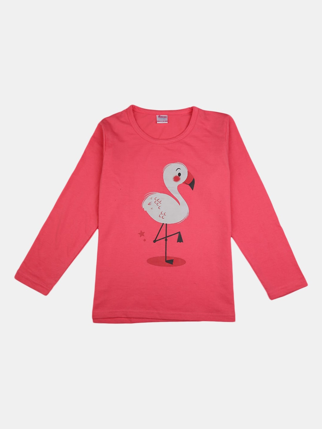 

V-Mart Girls Pink & Grey Printed Night suit