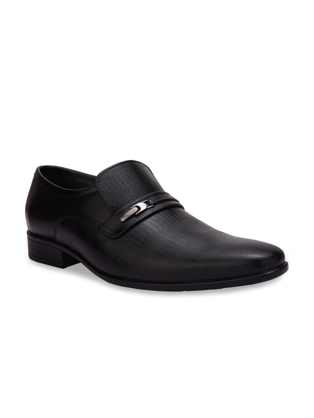 

Regal Men Black Leather Formal Slip-on Shoes