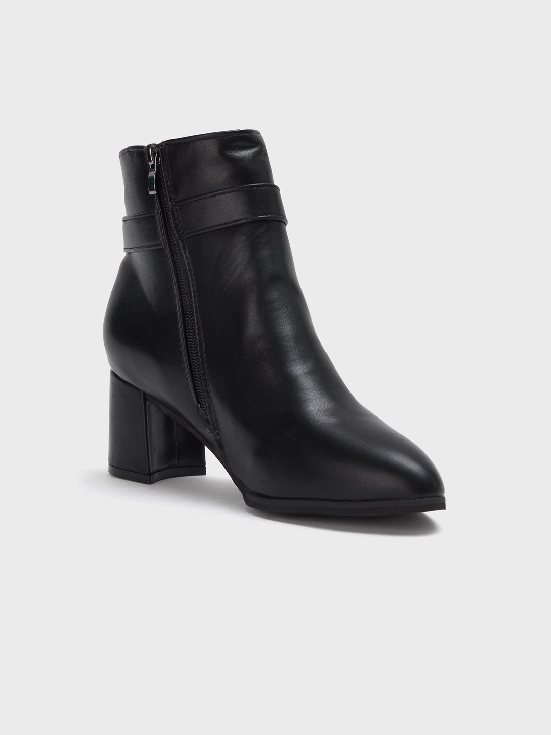 

20Dresses Women Black Embellished Block Heel Boots