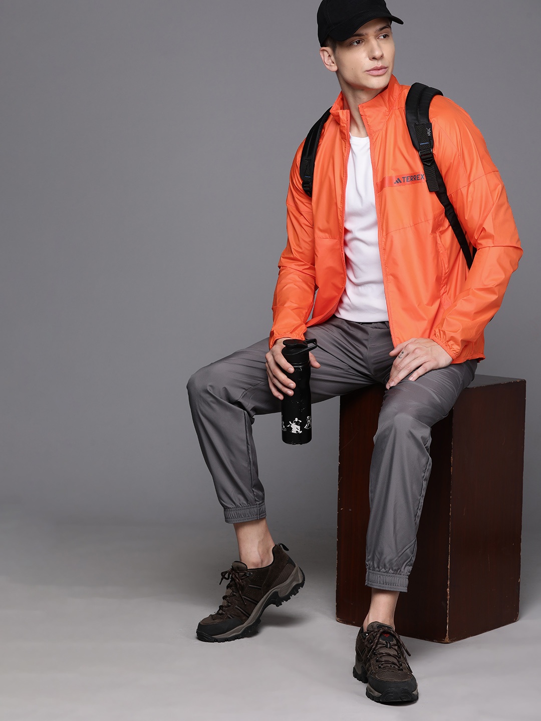 

ADIDAS Men Terrex Multi Wind Jacket, Orange