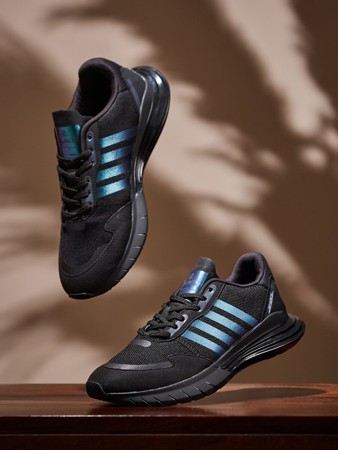 

Duke Men Black Textile Training or Gym Shoes