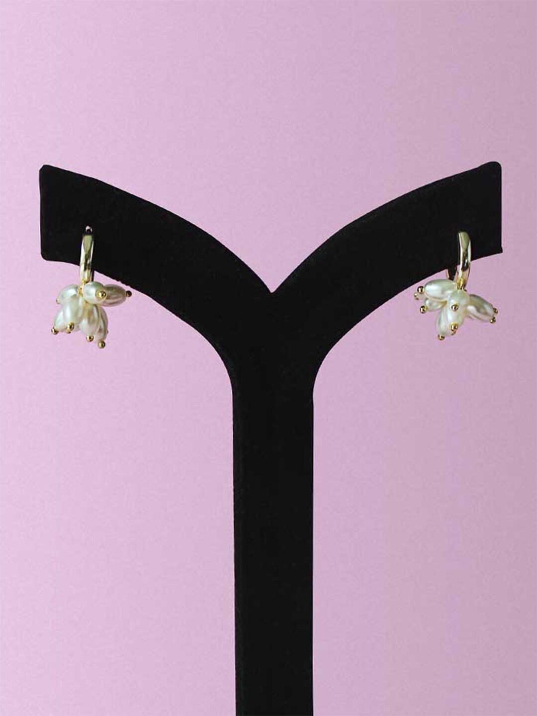 

Tipsyfly Gold-Toned Contemporary Hoop Earrings