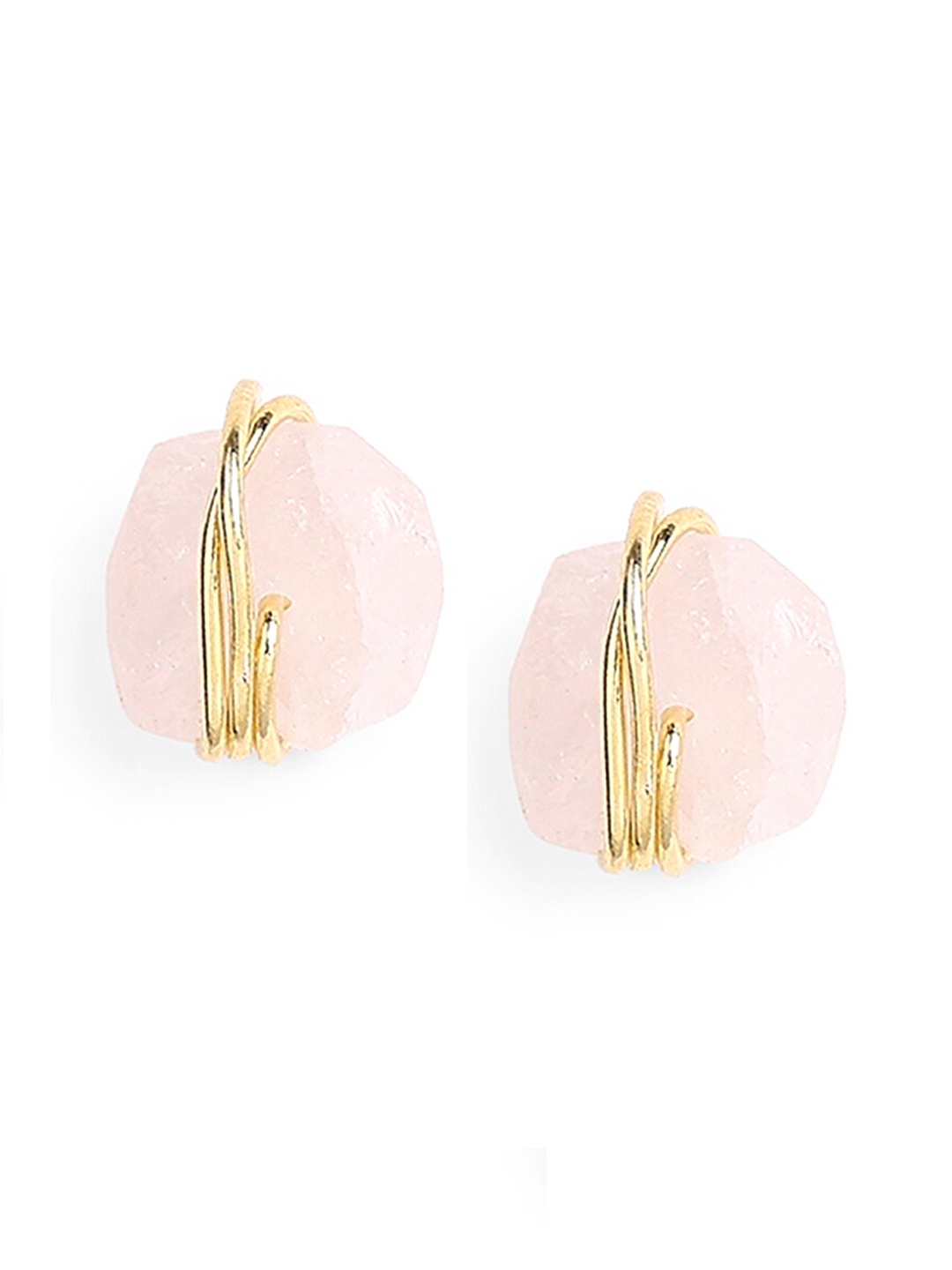 

Tipsyfly Gold-Toned Circular Studs Earrings