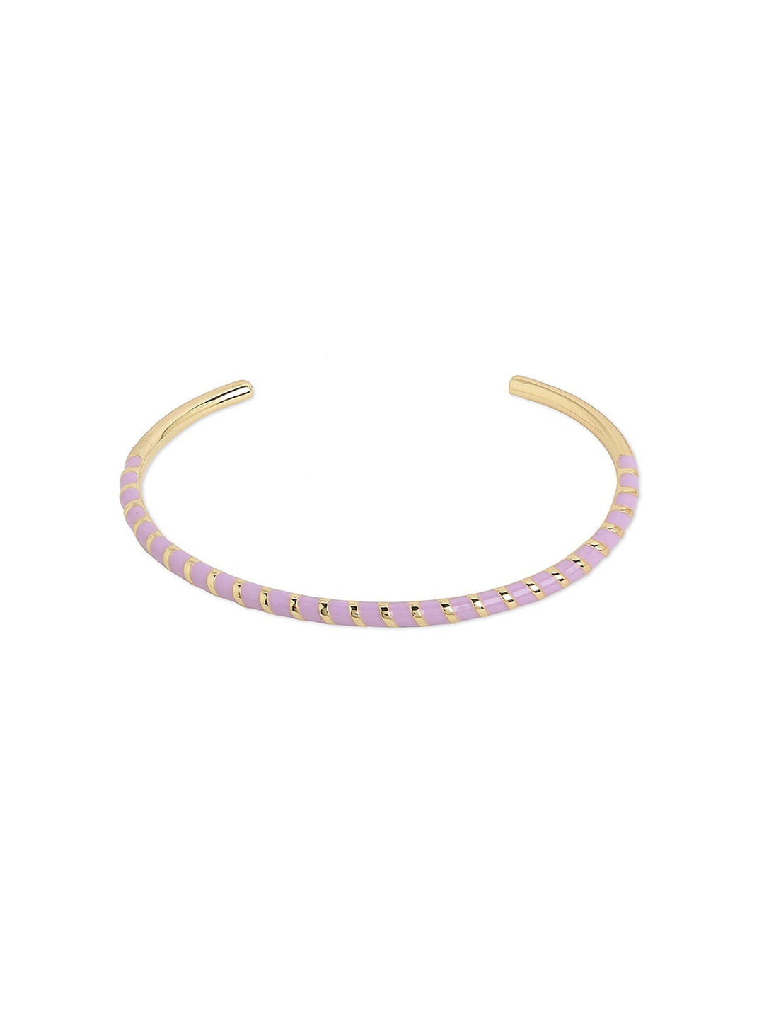 

Tipsyfly Women Purple & Gold-Toned Brass Cuff Bracelet