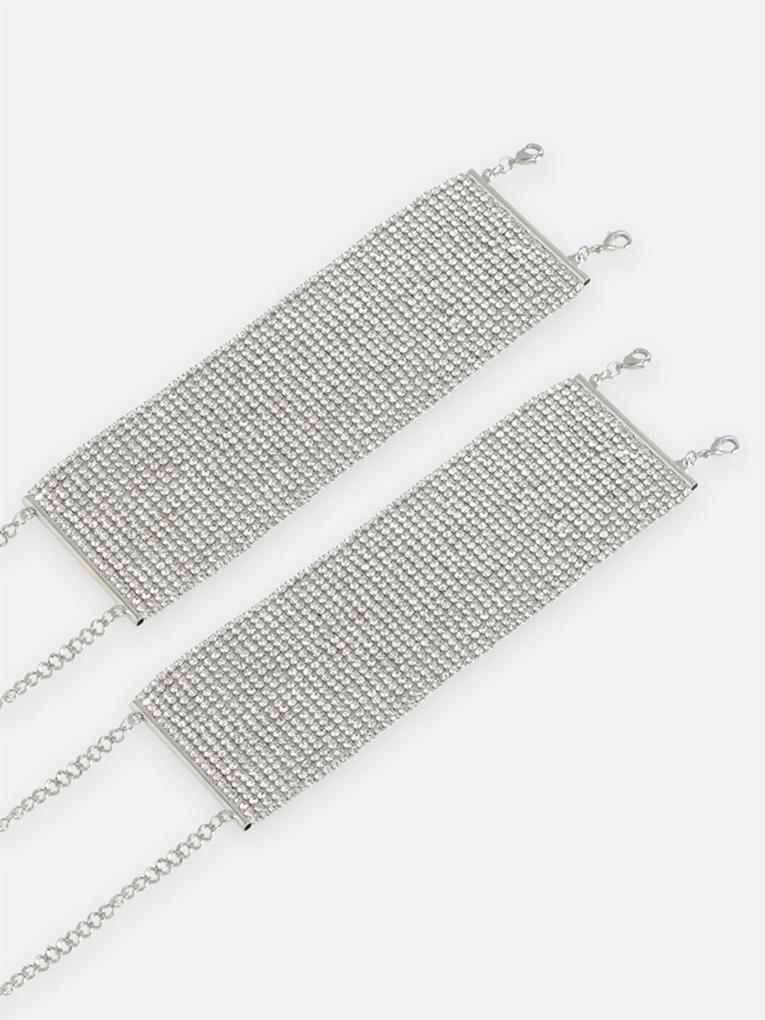 

Tipsyfly Women Silver-Toned Brass Link Bracelet