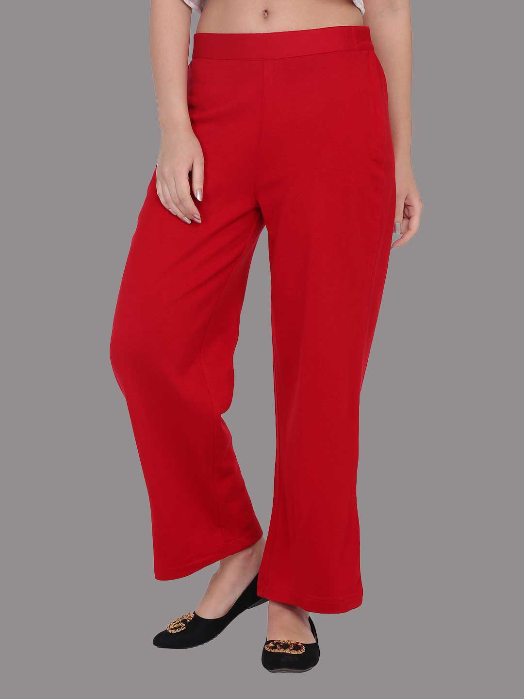 

SPIFFY Women Red Palazzos