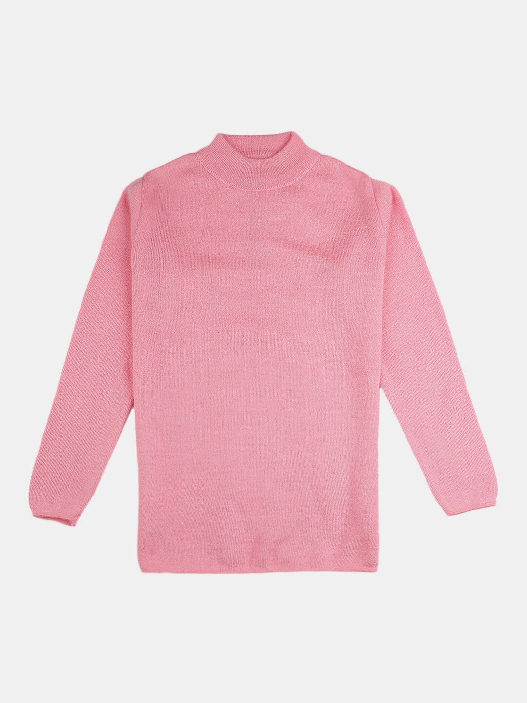 

V-Mart Girls Pink Cotton Pullover Sweater