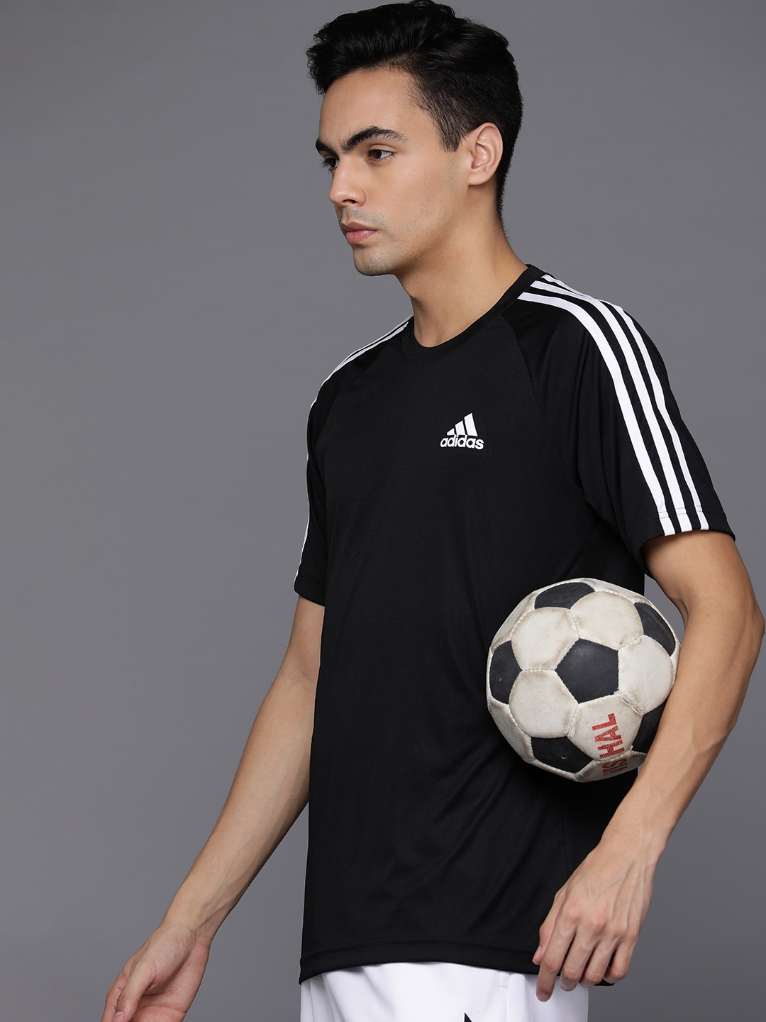 

ADIDAS 3-Striped Sereno Football T-shirt, Black