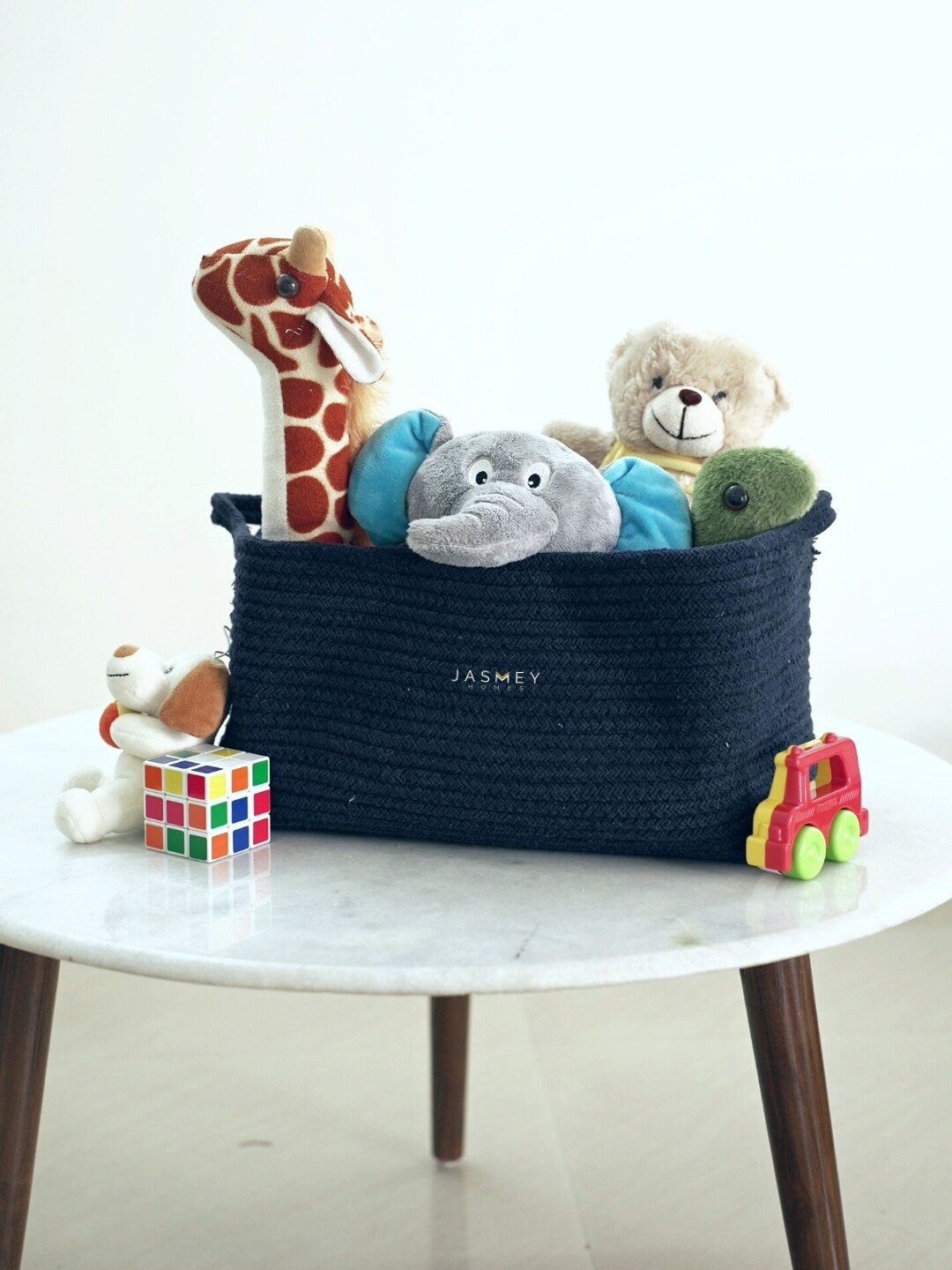 

JASMEY HOMES Blue Solid Storage Basket Organisers
