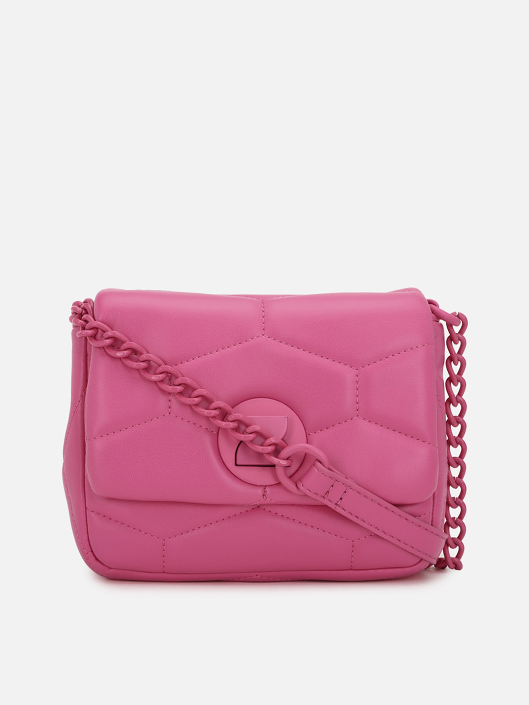 

Forever 21 Women Pink Solid Makeup Organiser Bag