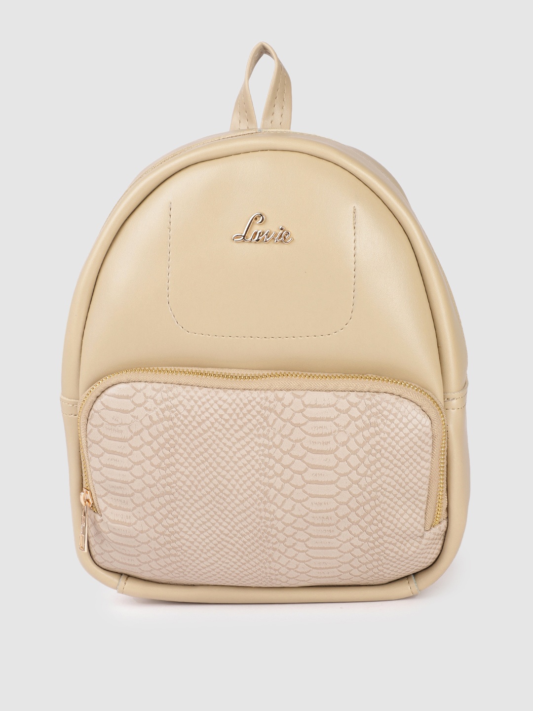 

Lavie Women Beige Animal Textured Backpack