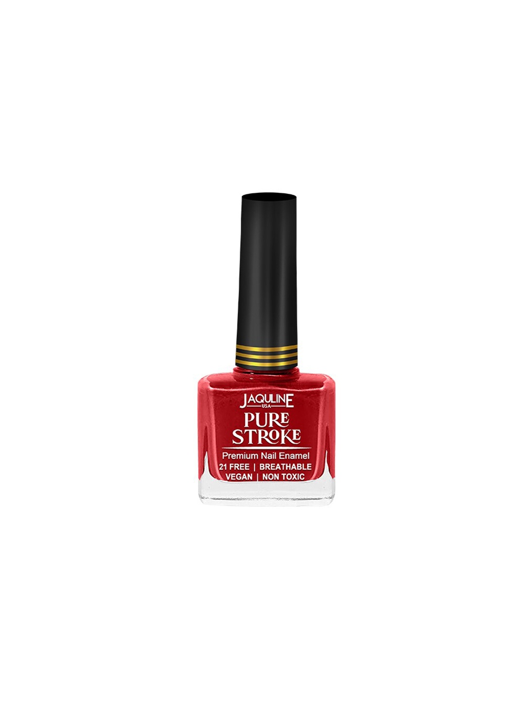 

Jaquline USA Pure Stroke Breathable Premium Nail Enamel 10ml - Faultless, Red