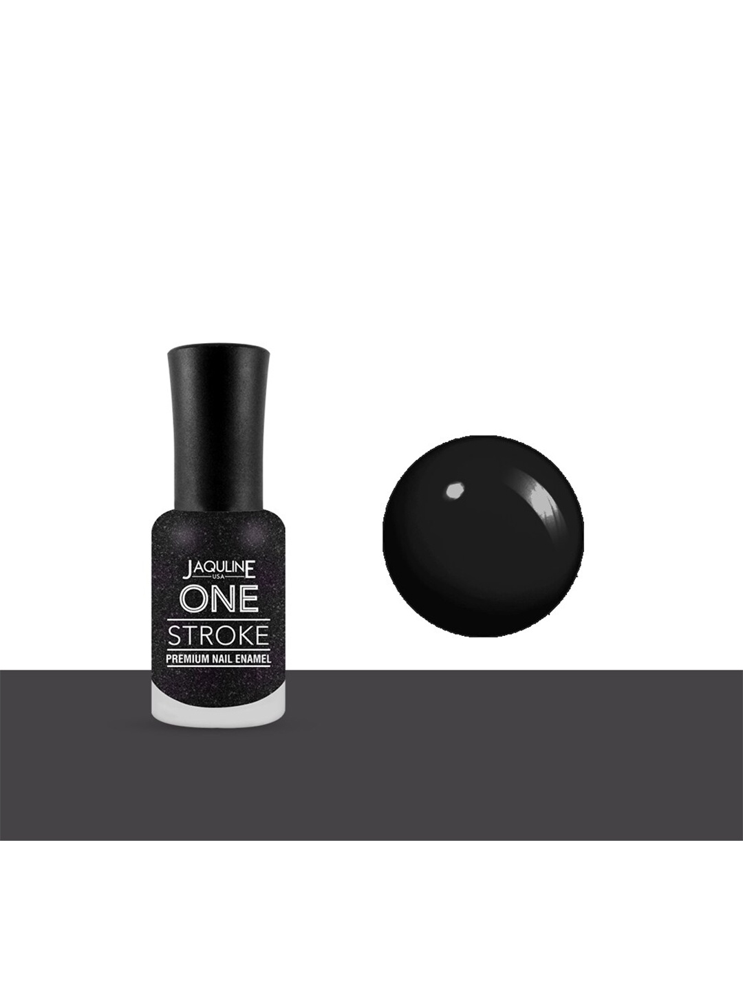 

Jaquline USA One Stroke Premium Nail Enamel 8ml - Sinful Sunday J59, Black