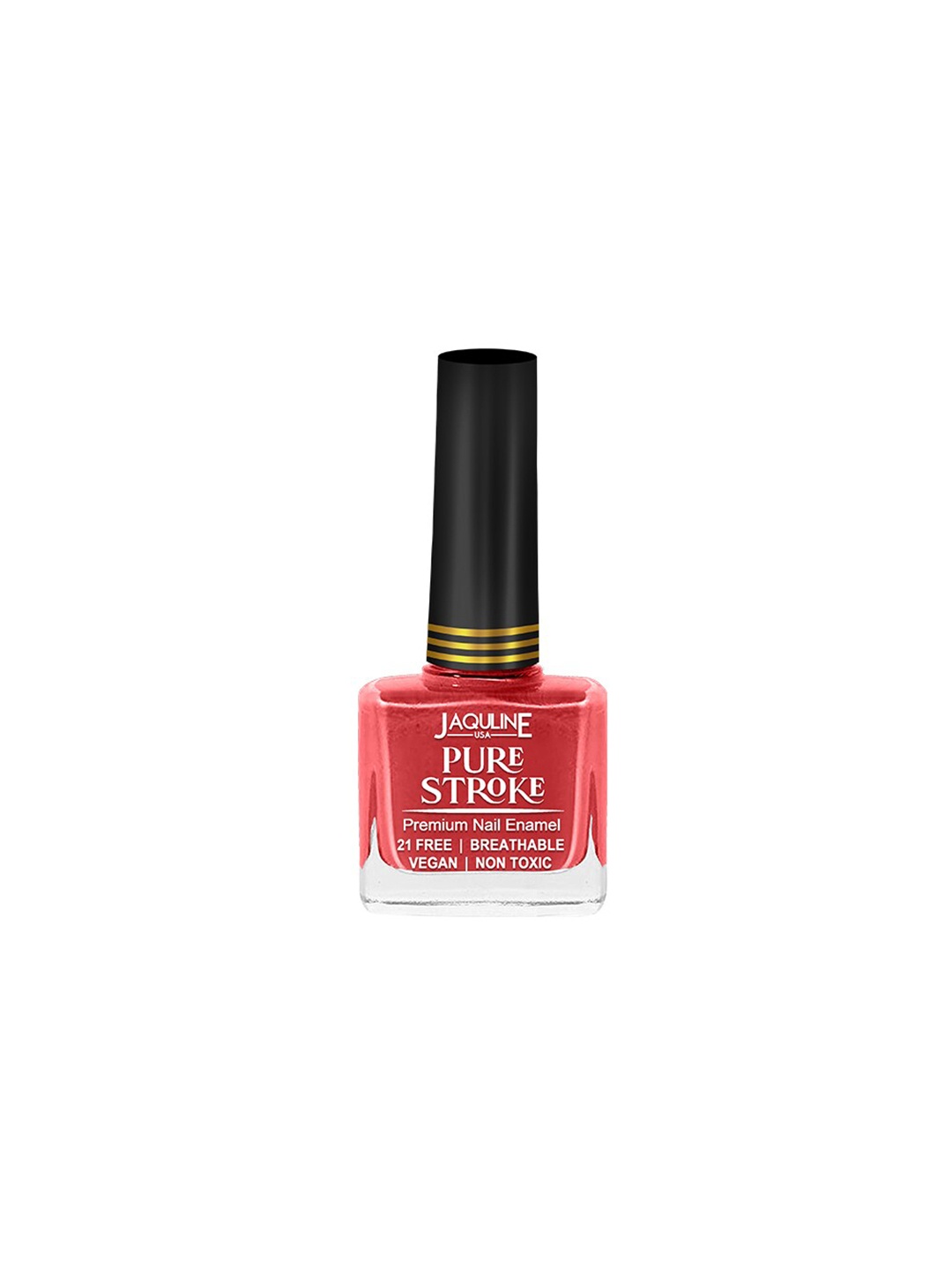 

Jaquline USA Pure Stroke Breathable Premium Nail Enamel 10ml - True To Life, Red