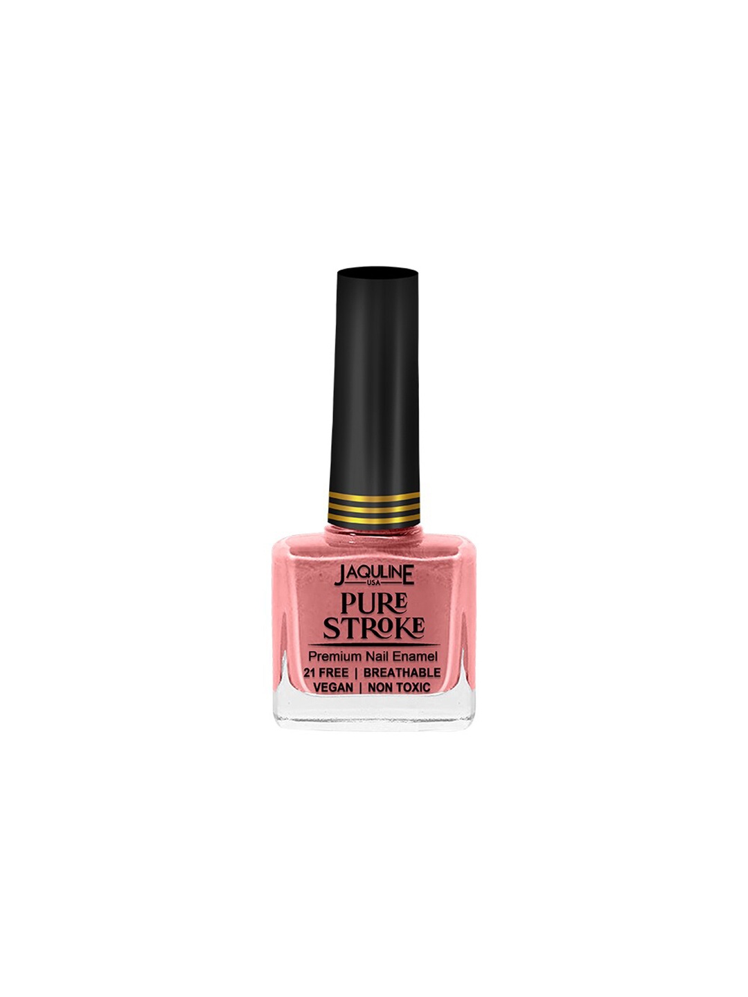 

Jaquline USA Pure Stroke Breathable Premium Nail Enamel 10ml - Out-and-Out, Pink