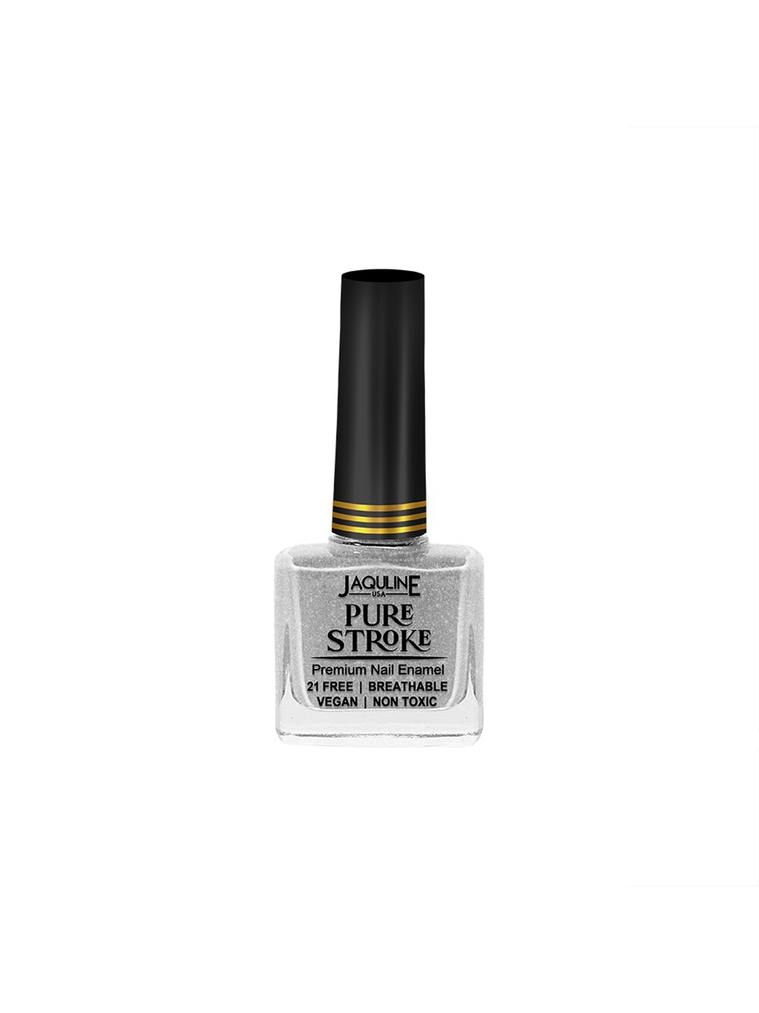 

Jaquline USA Pure Stroke Breathable Premium Nail Enamel 10ml - For Real, Silver