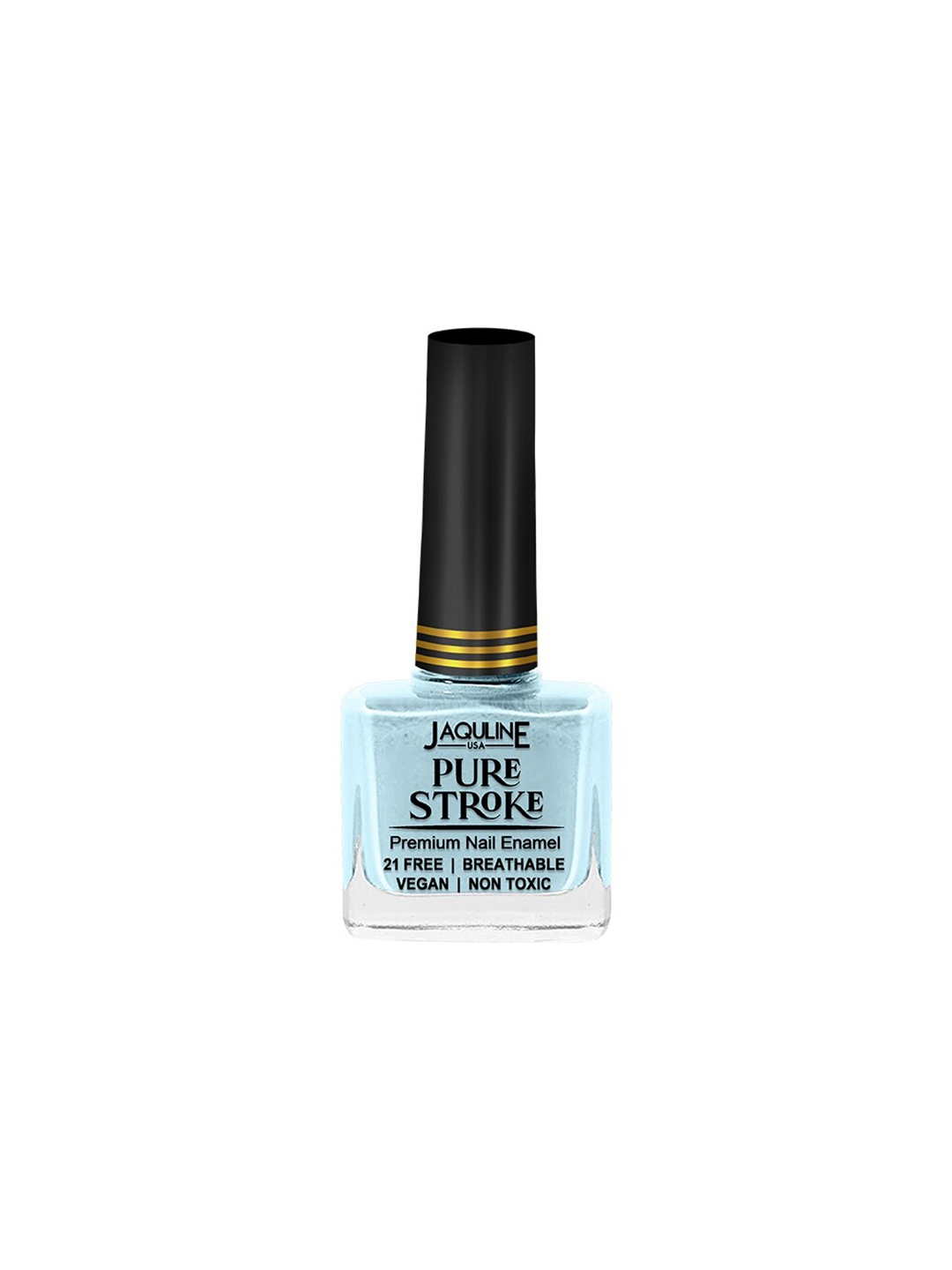 

Jaquline USA Pure Stroke Breathable Premium Nail Enamel 10ml - Angelic, Blue