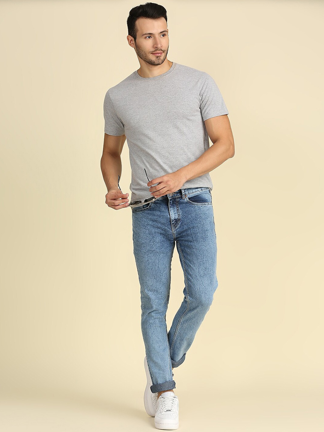 

High Star Men Blue Slim Fit Light Fade Stretchable Jeans