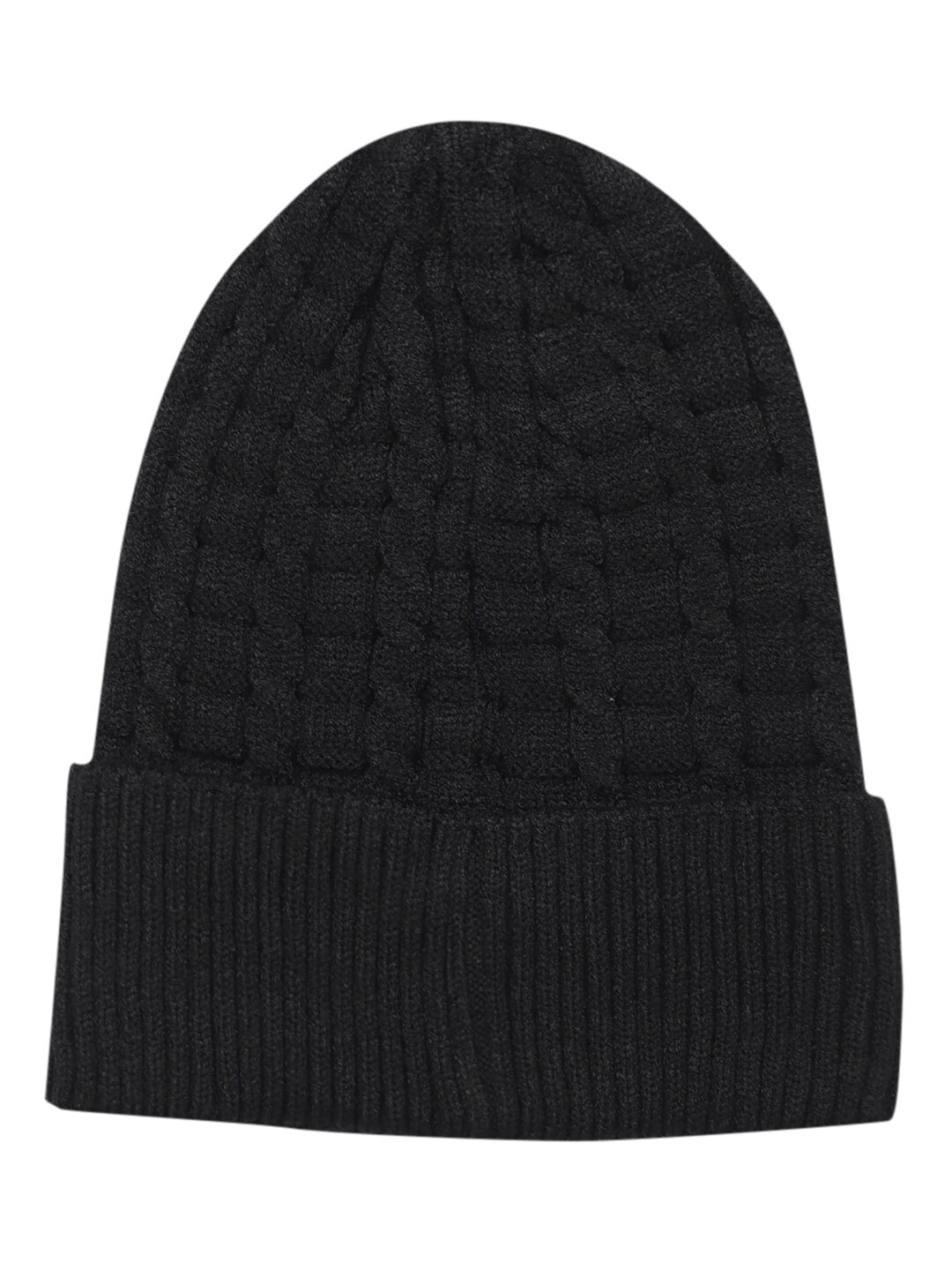 

LOOM LEGACY Men Acrylic Beanie, Black
