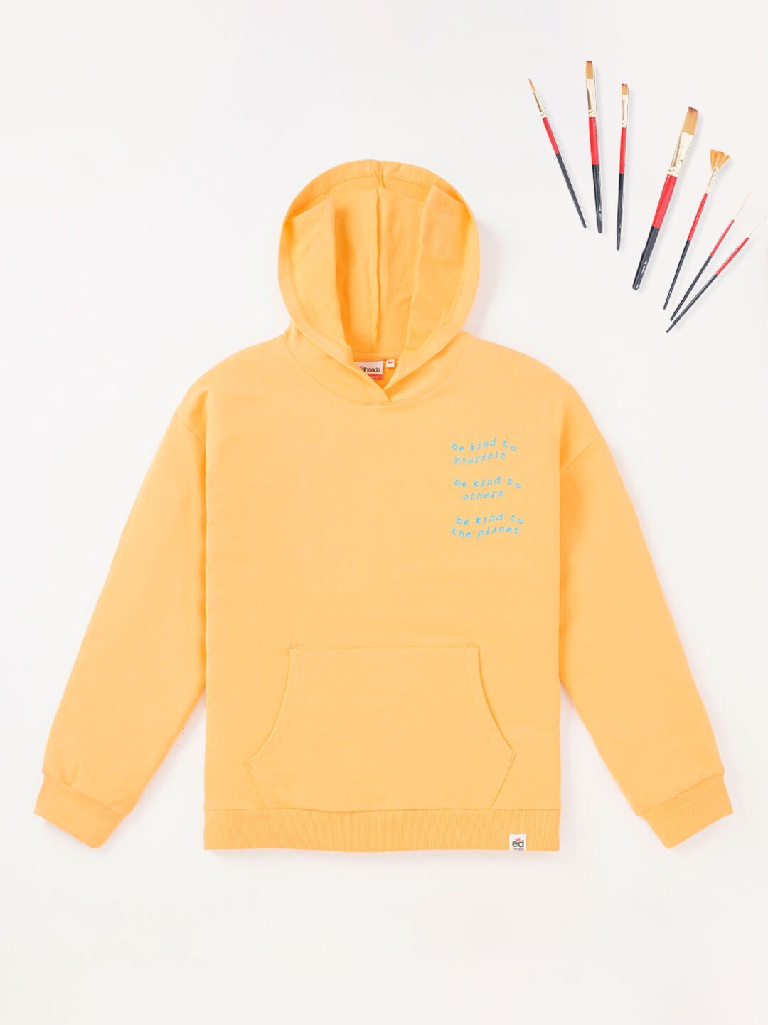 

edheads Boys Hooded Pullover Sweatshirt, Yellow