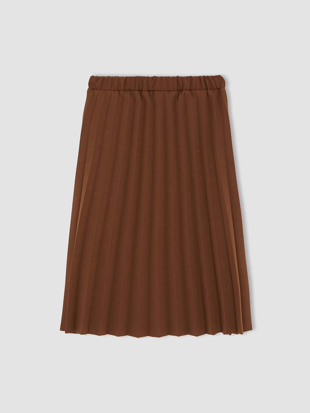 

DeFacto Girls Brown Solid Pleated Skirt