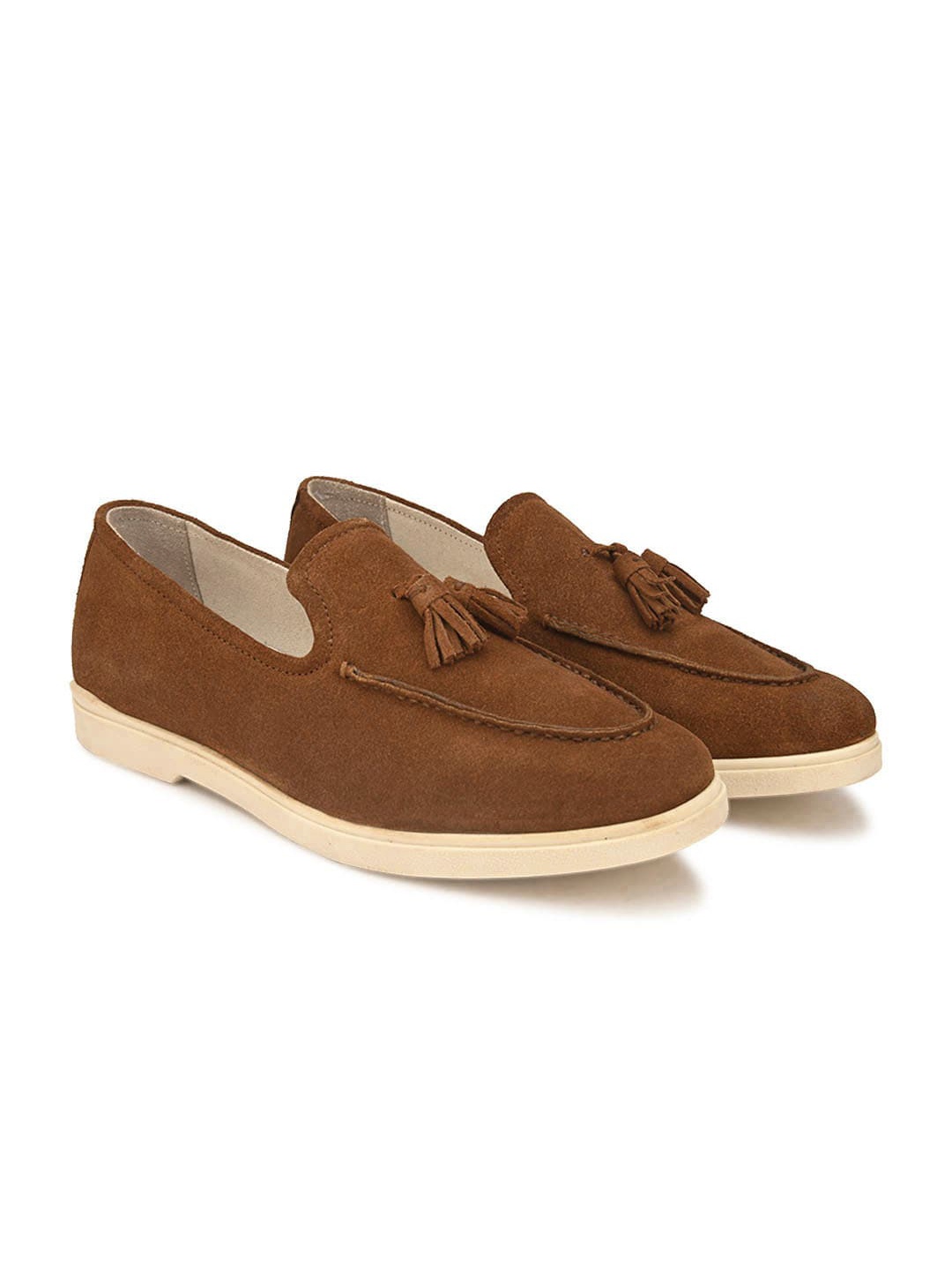 

Alleviater Men Brown Suede Loafers