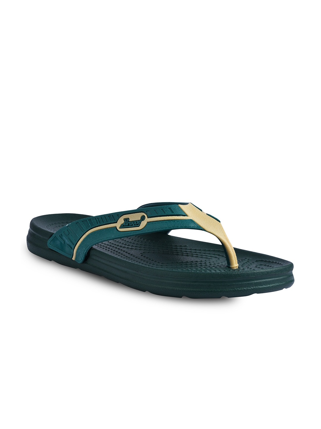 

Paragon Men Green & Beige Printed Thong Flip-Flops