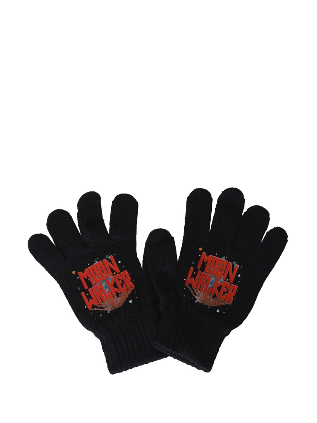 

DeFacto Boys Navy Blue Printed Acrylic Hand Gloves