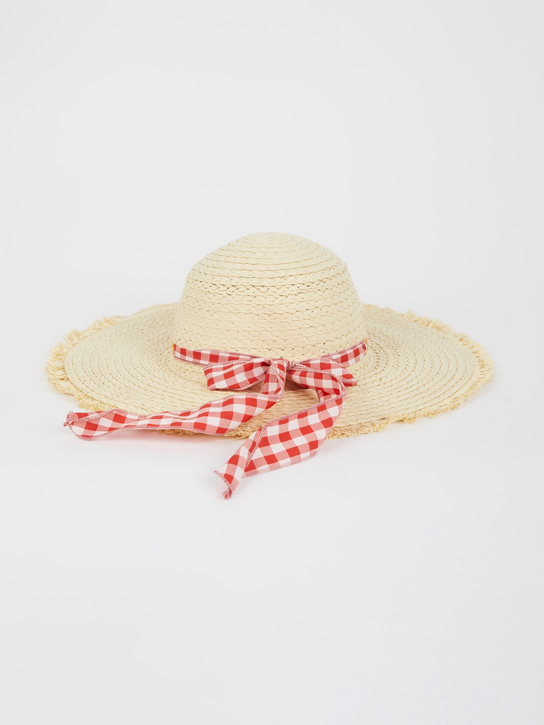 

DeFacto Women Cream Solid Sun Hat